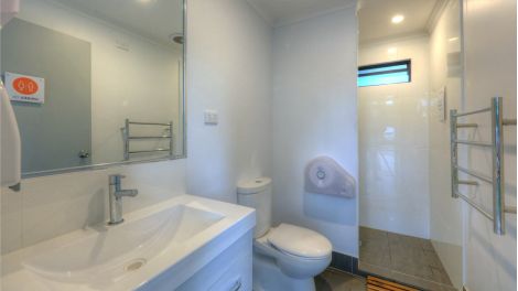Clean modern amenities at Myrtleford Holiday Park